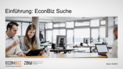 Vorschaubild der Präsentation „Einführung EconBiz Suche“