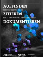 Vorschaubild des Wegweisers „Auffinden, Zitieren, Dokumentieren“ von ZBW, gesis und RatSWD.